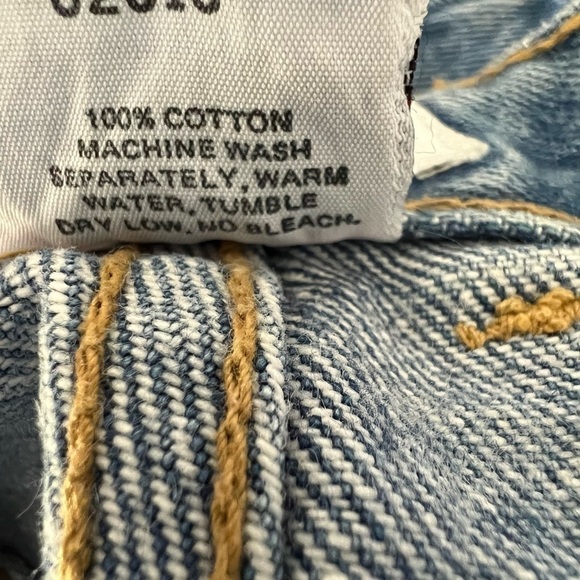 Vintage 80’s 90’s  Georges Marciano for Guess cotton blue jean mini skirt size 0 - Picture 9 of 9